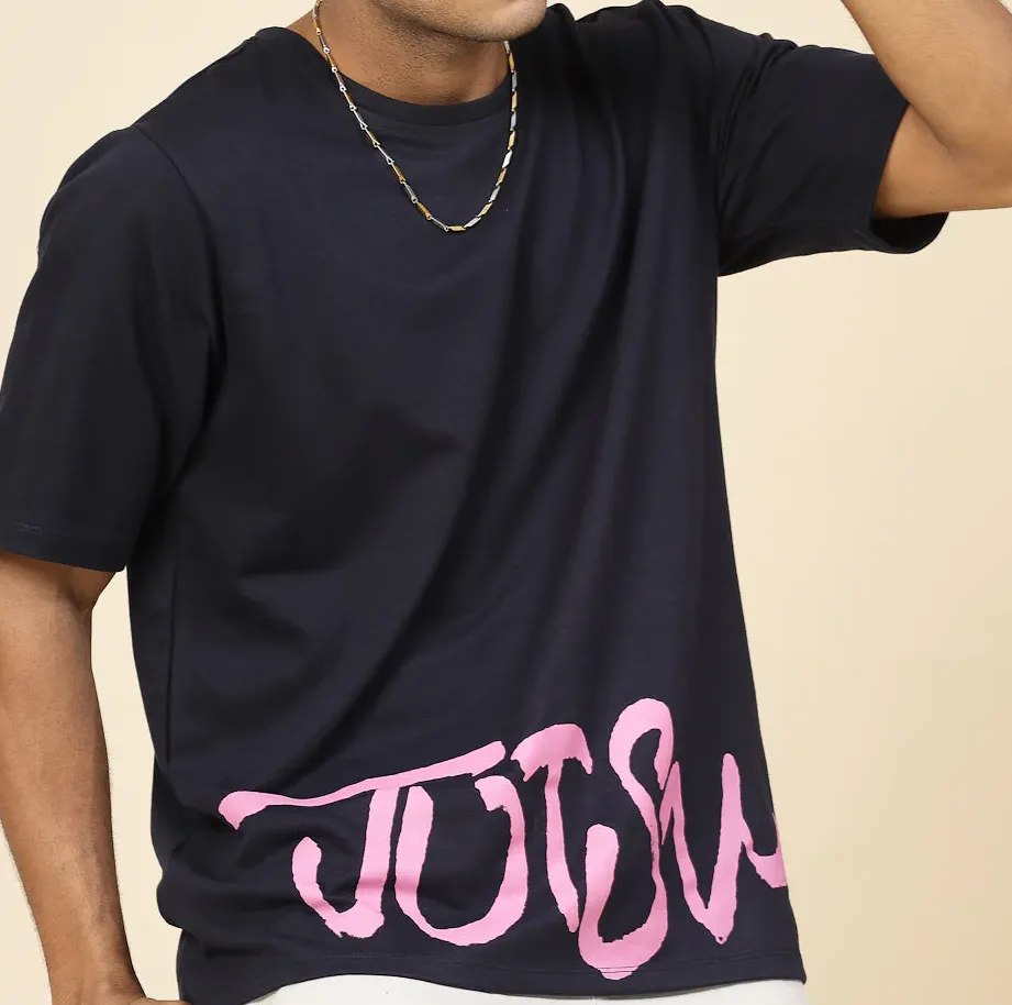 Anime Enchantment Oversized Navy Tee