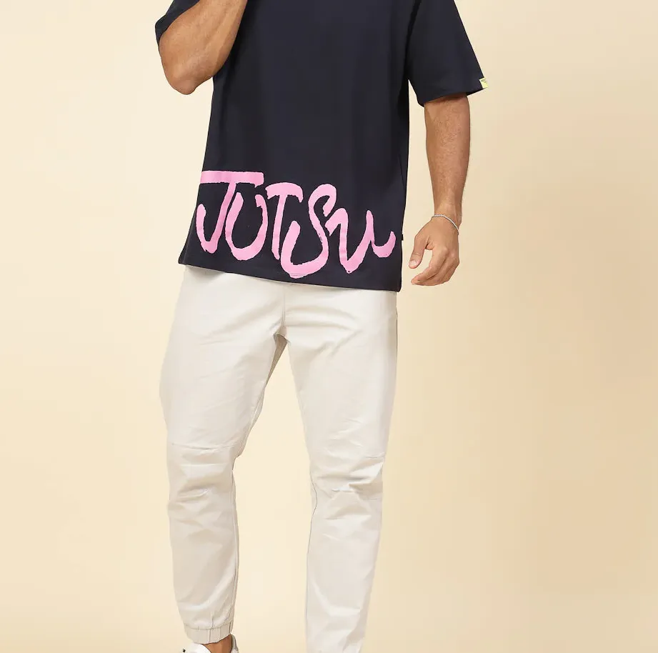 Anime Enchantment Oversized Navy Tee