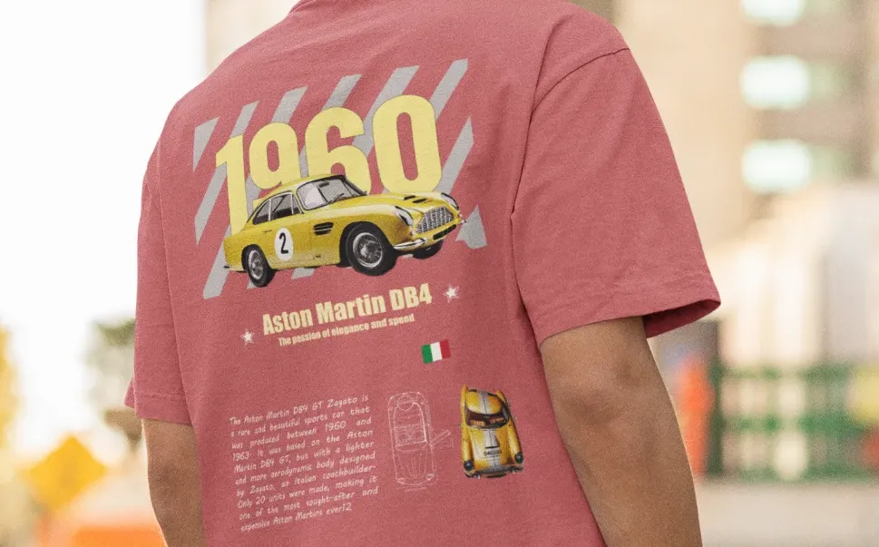 Aston Martin DB4 GT Zagato Oversized T-Shirt