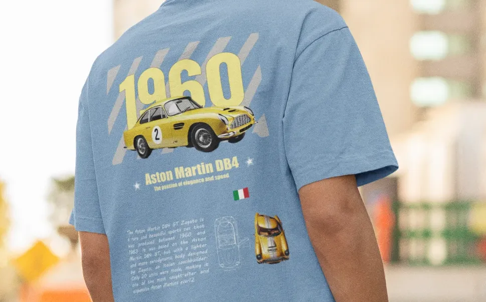 Aston Martin DB4 GT Zagato Oversized T-Shirt