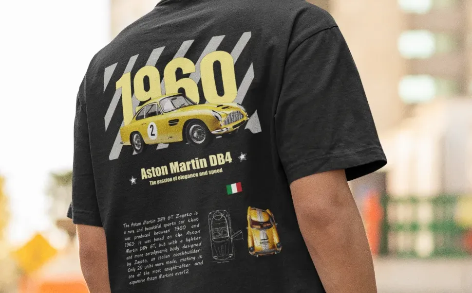 Aston Martin DB4 GT Zagato Oversized T-Shirt