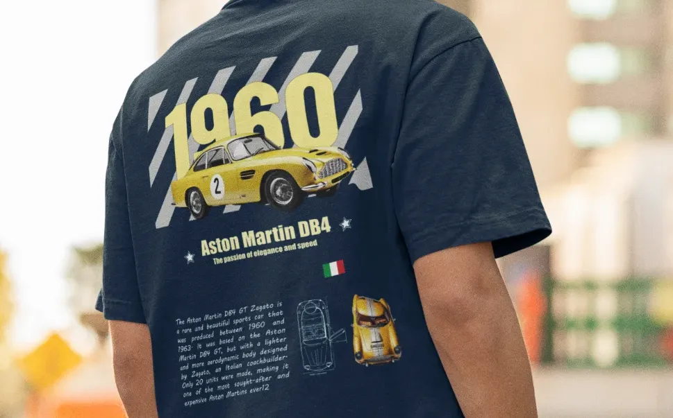 Aston Martin DB4 GT Zagato Oversized T-Shirt