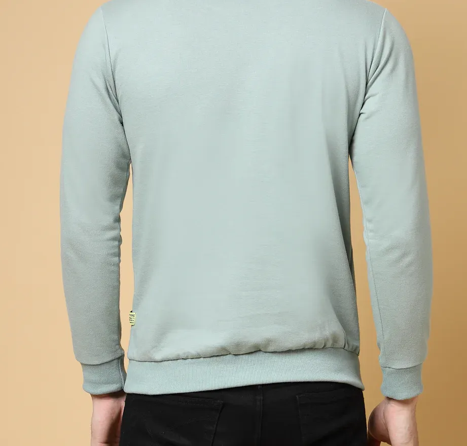 Basic Terry Jade Green Sweatshirt