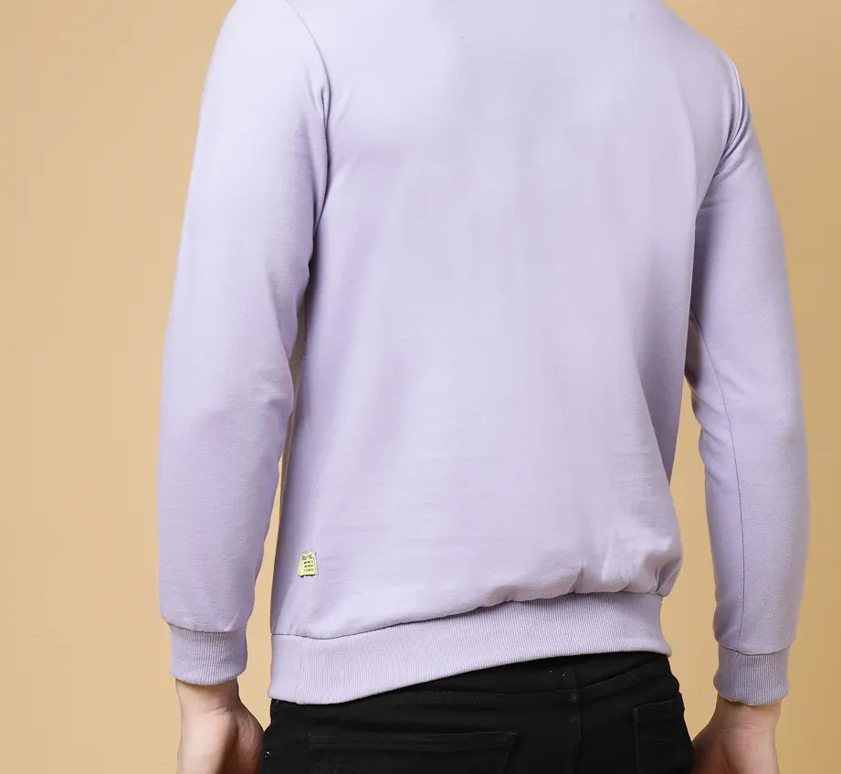 Basic Terry Light Purple Sweatshirt