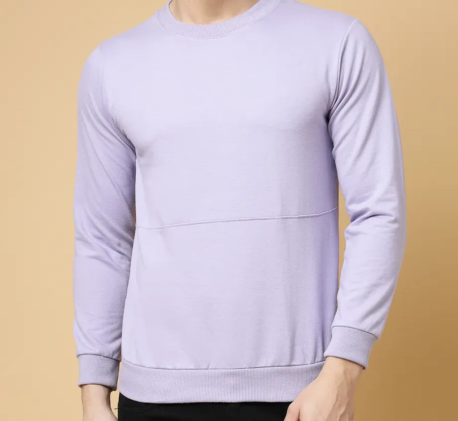 Basic Terry Light Purple Sweatshirt