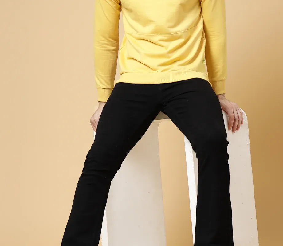 Basic Terry Yellow Sweatshirt