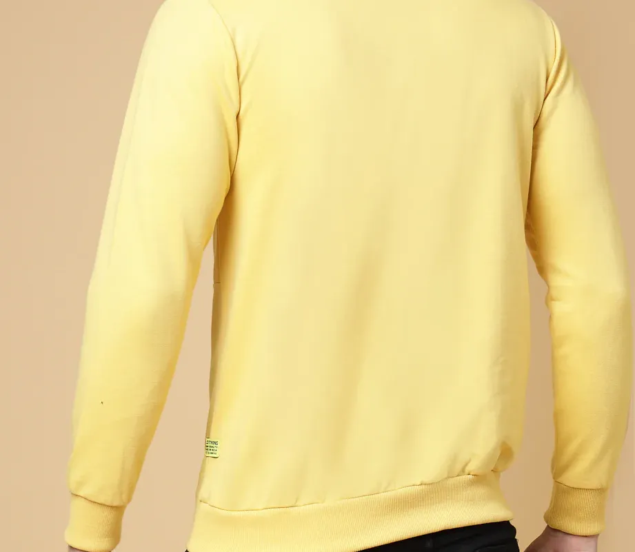Basic Terry Yellow Sweatshirt