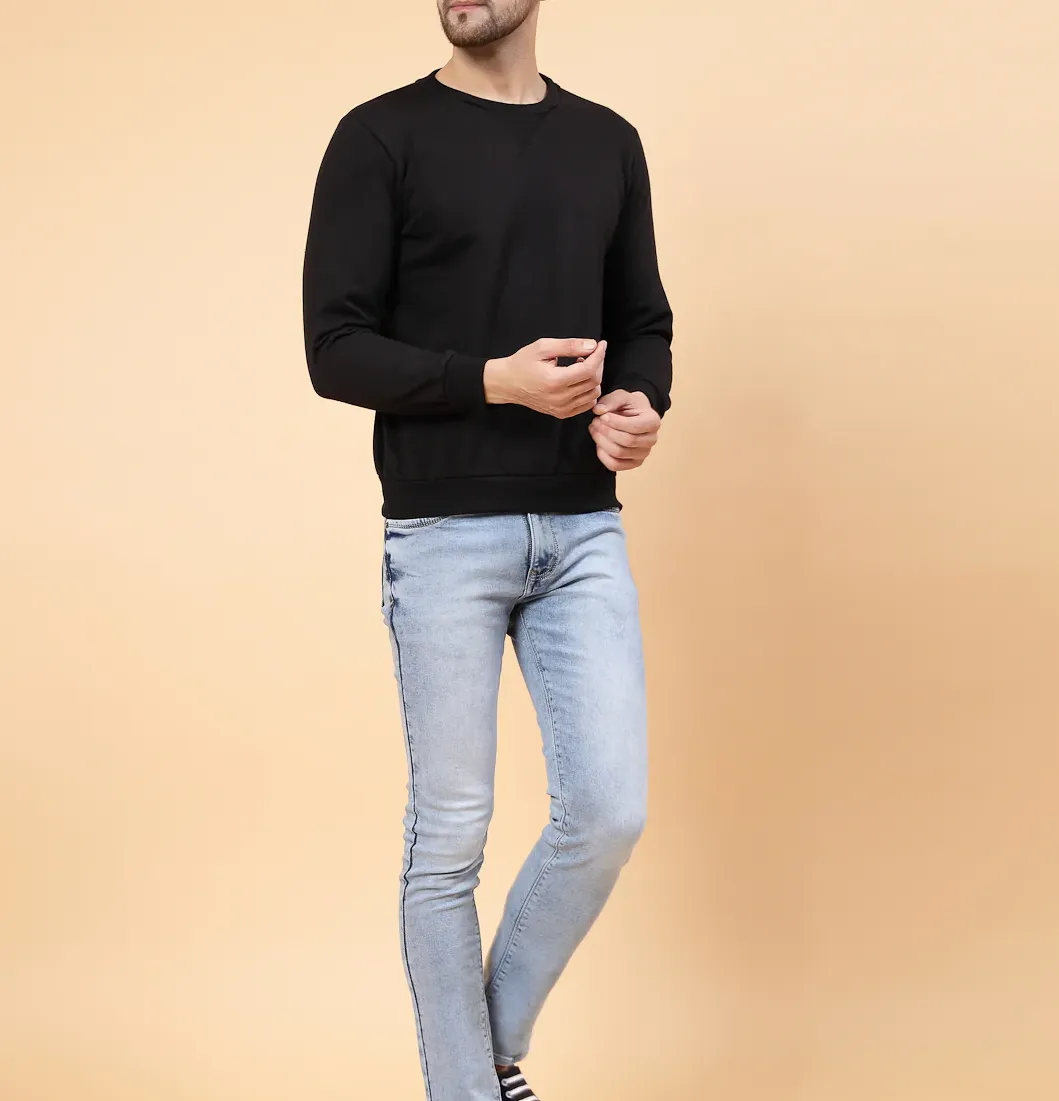 Beachscape Fleece Black Sweatshirt
