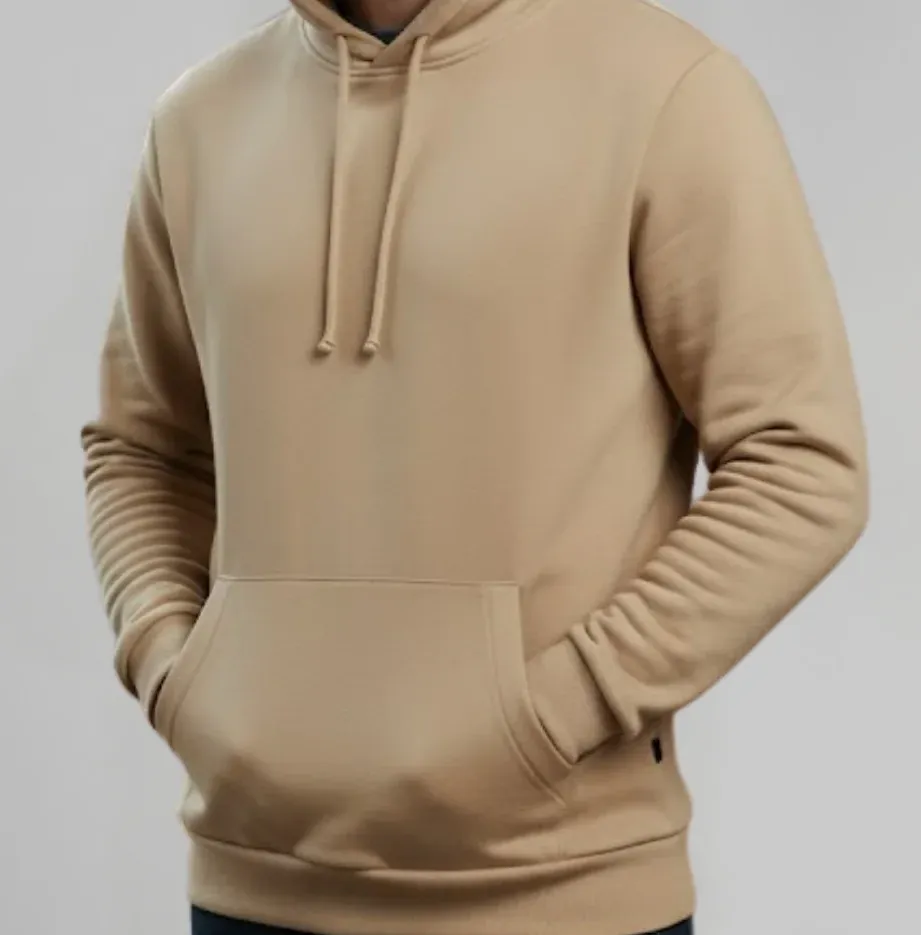 Beige Fleece Regular Fit Sweatshirt