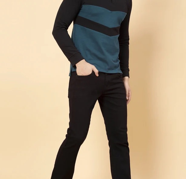 Block Tone Polo Teal T-shirt