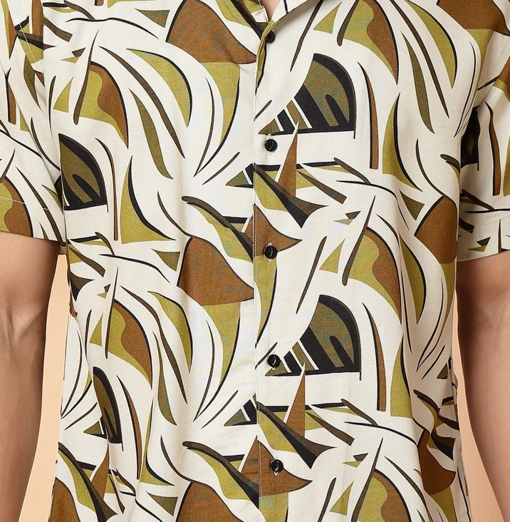 Bold Abstract Pattern Multicolor Shirt