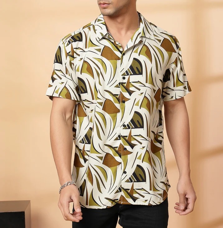 Bold Abstract Pattern Multicolor Shirt