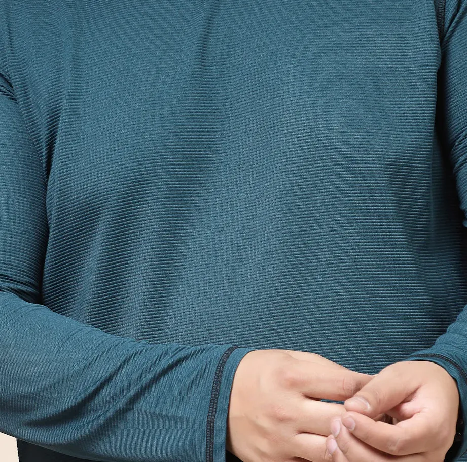 Contrast Stitch Corduroy Olive Green T-Shirt