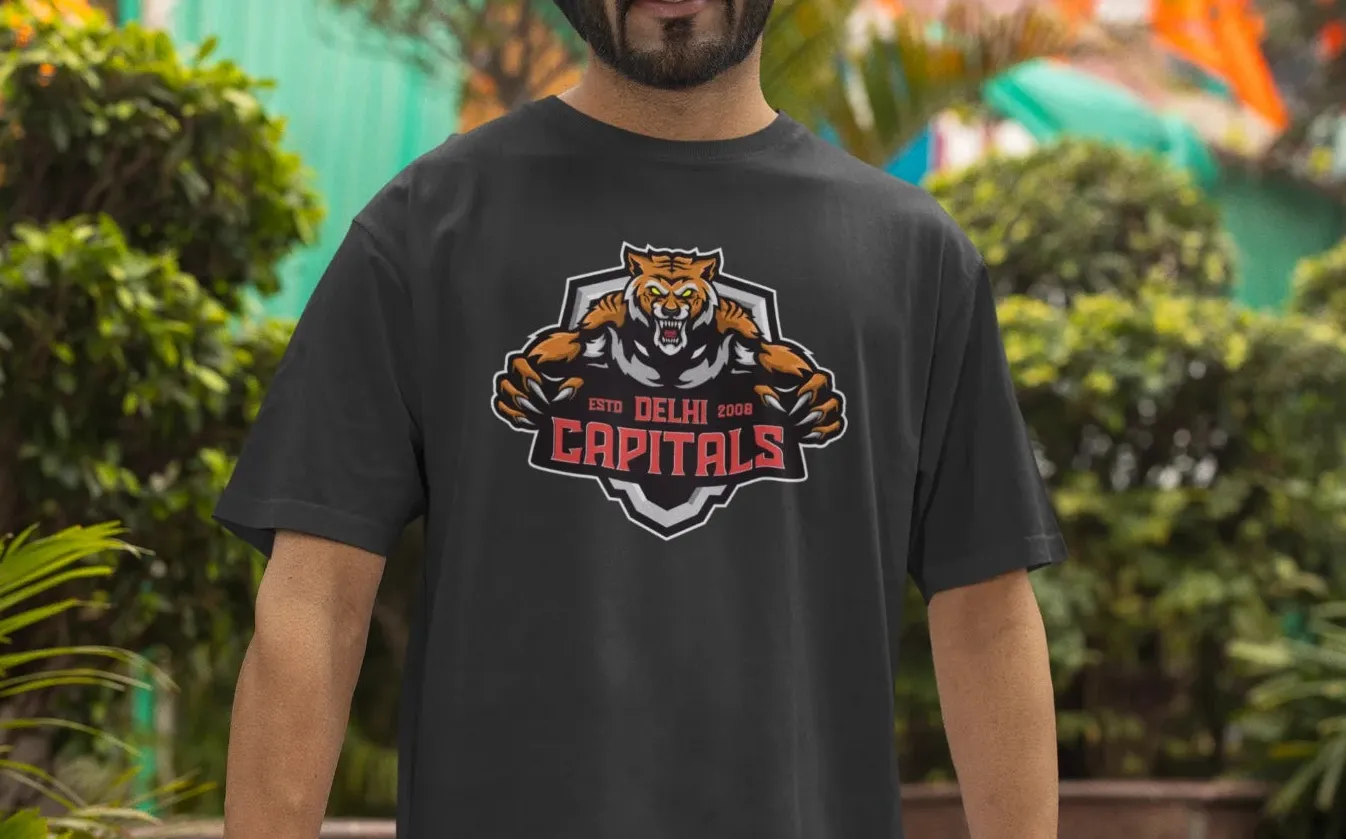 Delhi Capitals EST 2008 Oversized T-Shirt