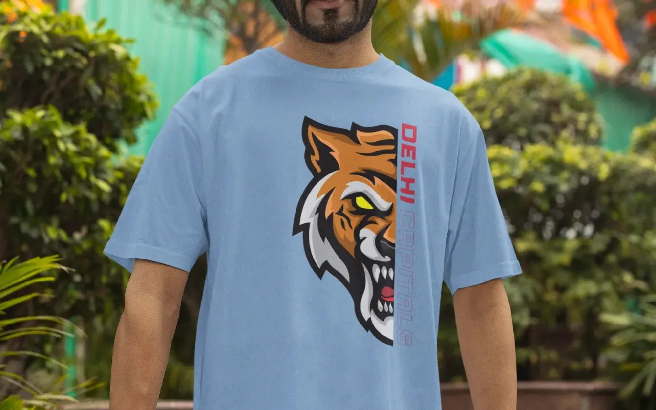 Delhi Capitals Lion Oversized T-Shirt