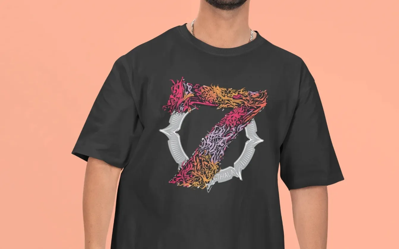 Dhoni Thala 7 Oversized T-Shirt