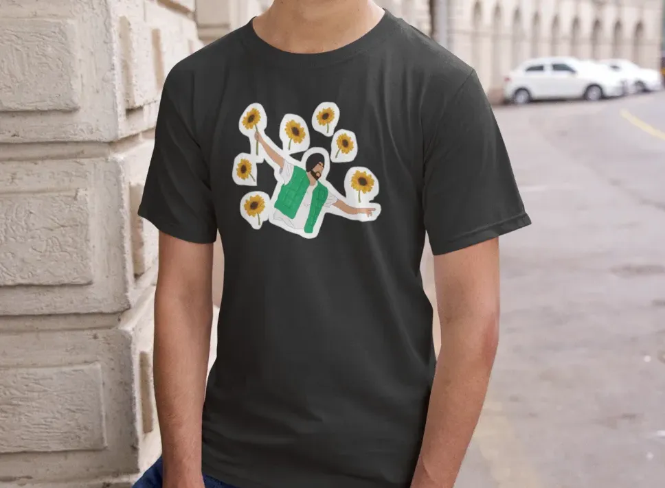 Diljit Dosanjh Flowers T-Shirt
