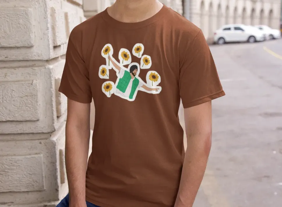 Diljit Dosanjh Flowers T-Shirt