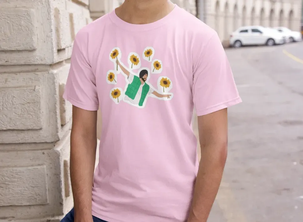 Diljit Dosanjh Flowers T-Shirt