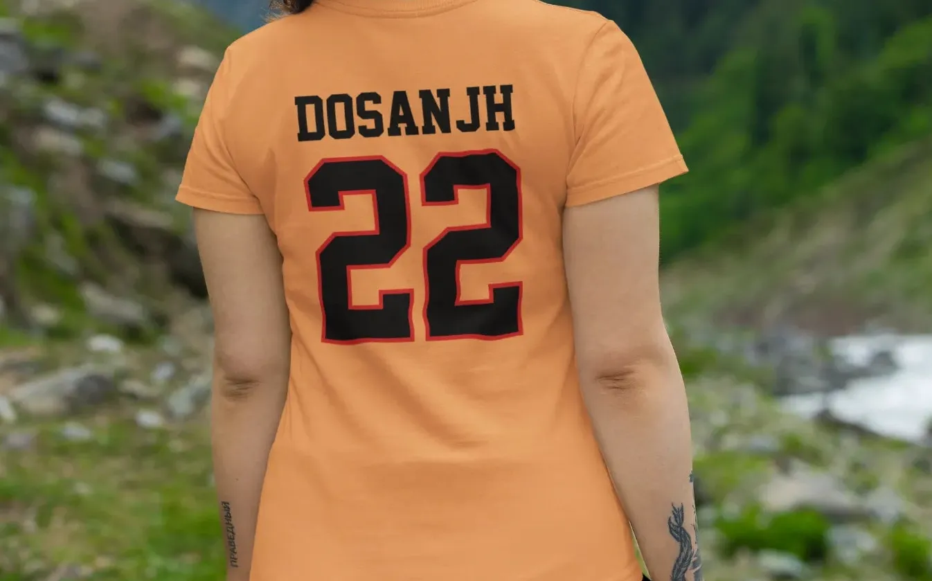 Dosanjh 22 Back Print T-Shirt