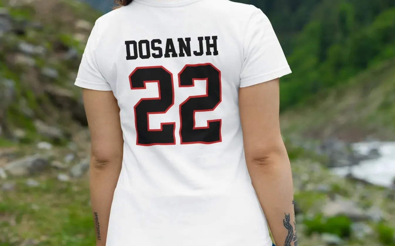 Dosanjh 22 Back Print T-Shirt