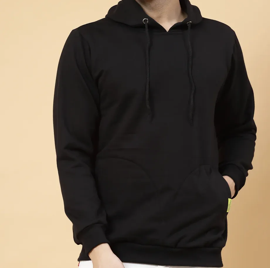 Everyday Fleece Oversized Black Sweatshirt