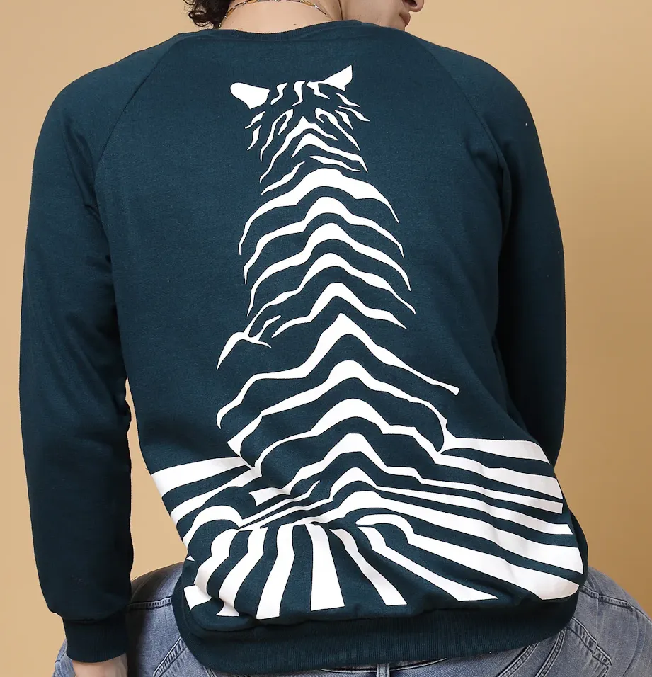 Fierce Oversized Fleece Teal Sweatshirt