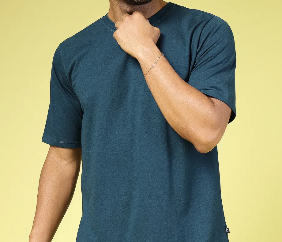 Graphic Comfort Oversized Teal Green T-Shirt