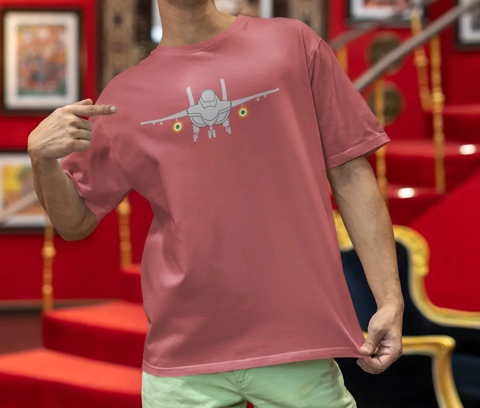 IAF Fighter Jet Oversized T-Shirt