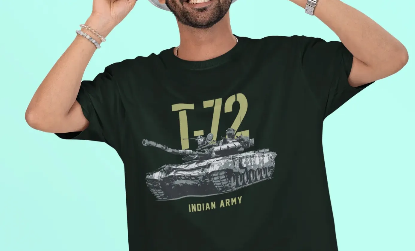 Indian Army T-72 Tank Oversized T-Shirt
