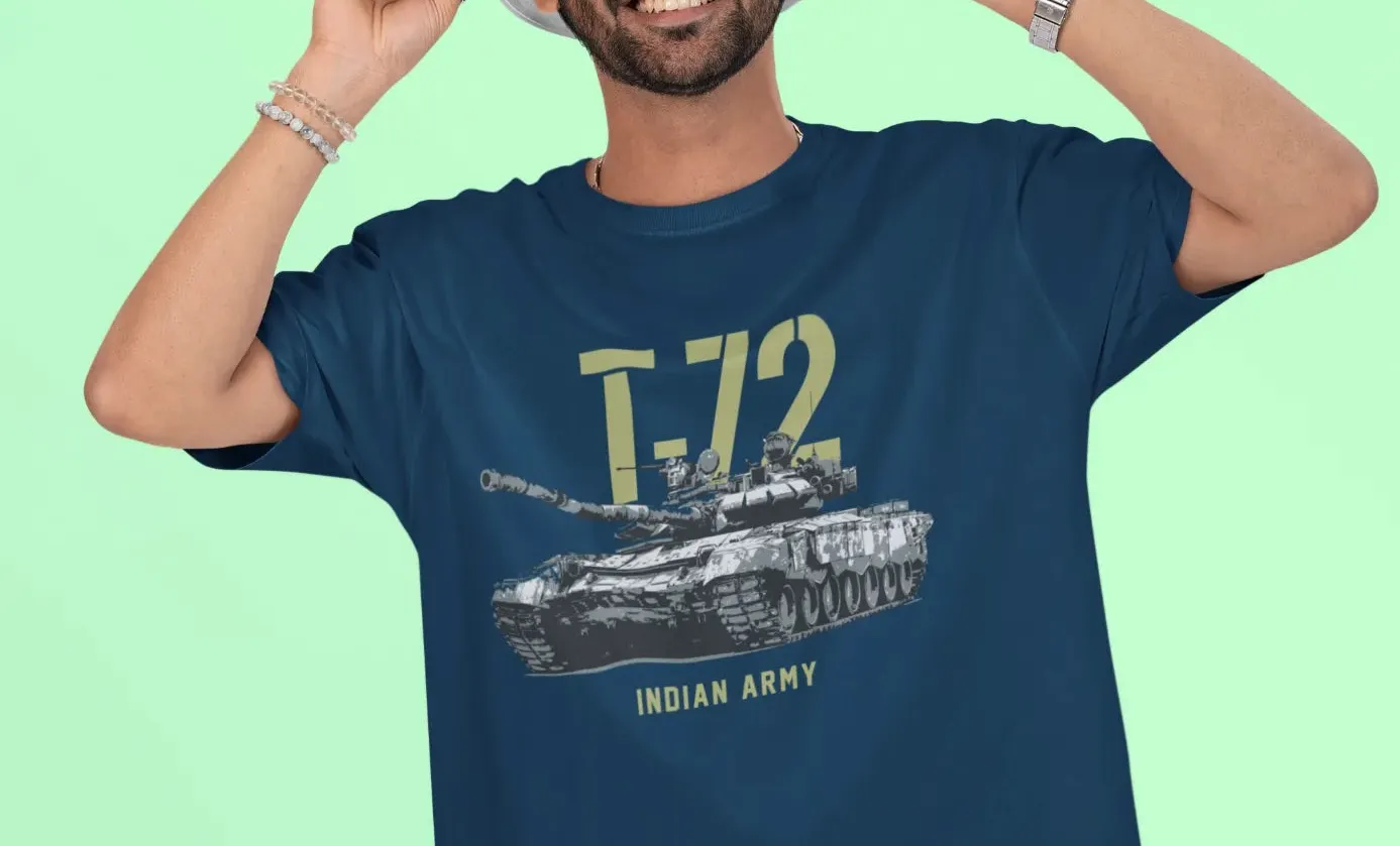 Indian Army T-72 Tank Oversized T-Shirt