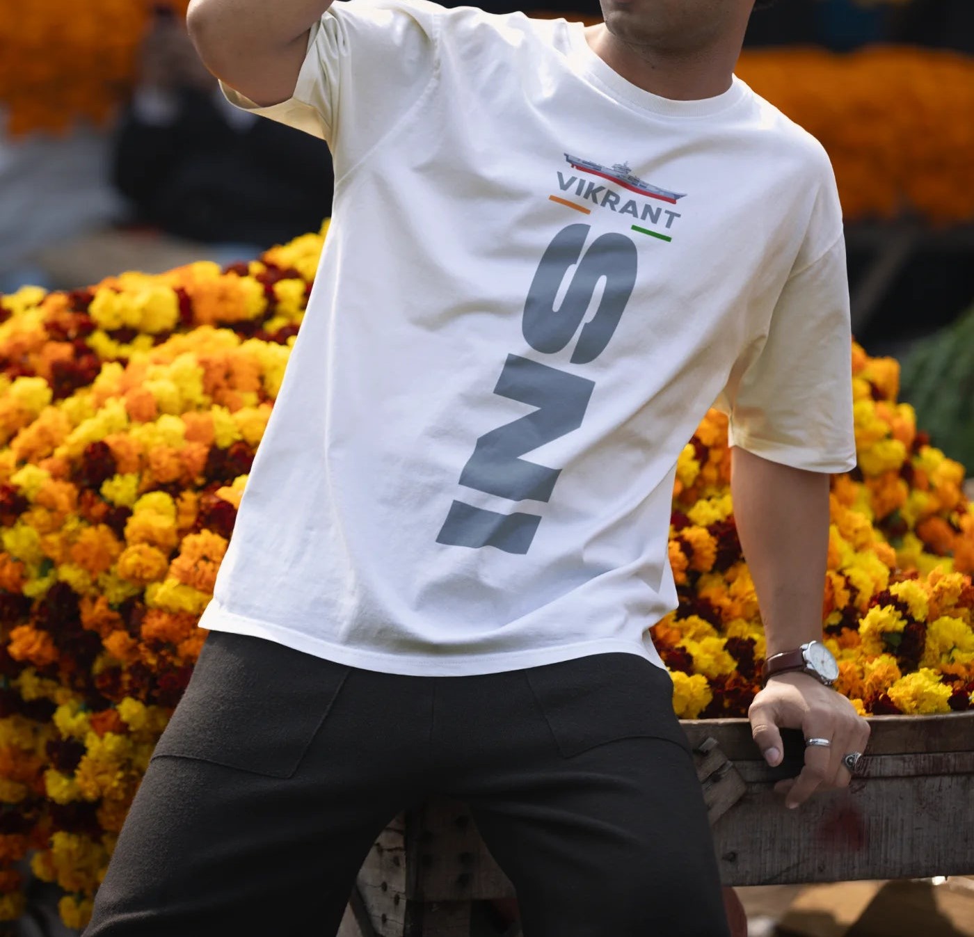 INS Vikrant Oversized T-Shirt