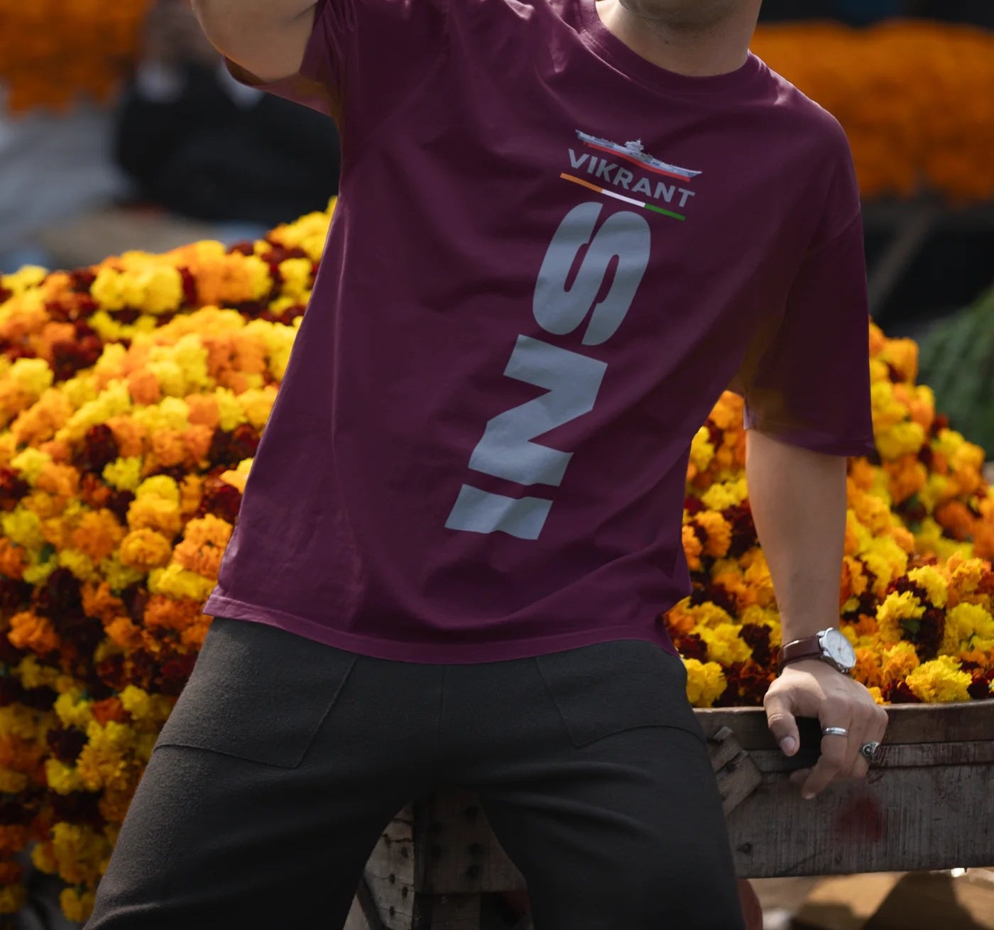 INS Vikrant Oversized T-Shirt