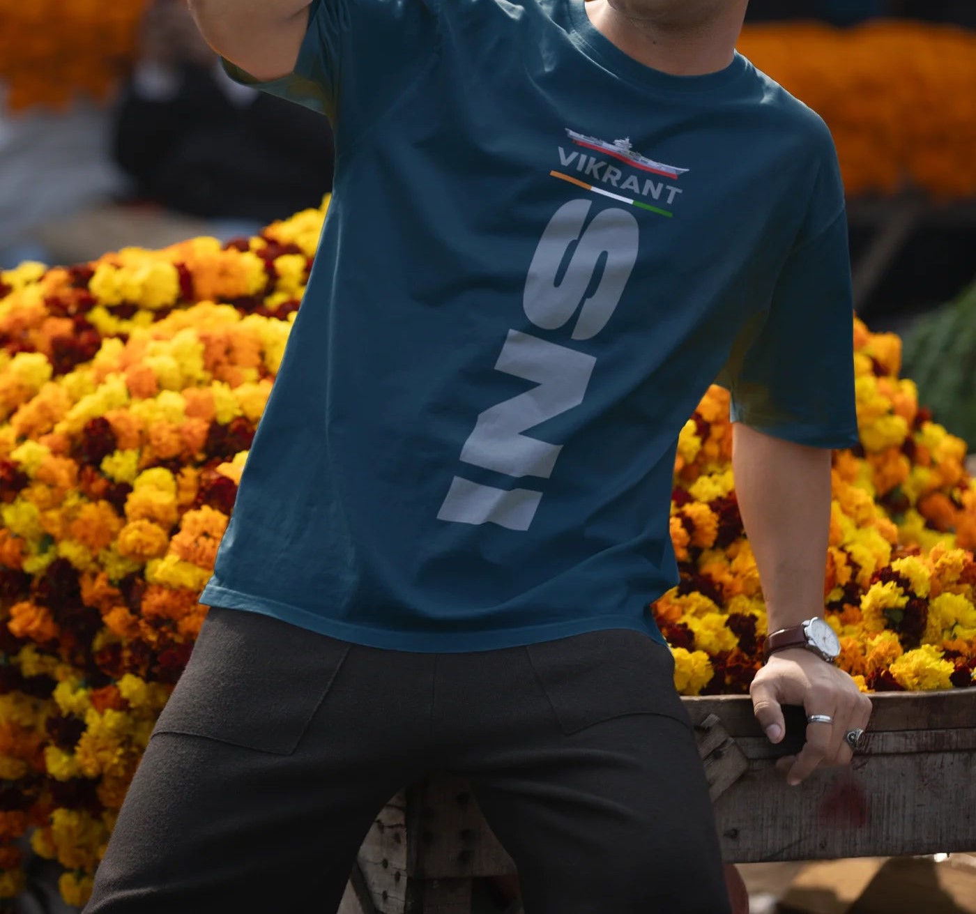 INS Vikrant Oversized T-Shirt
