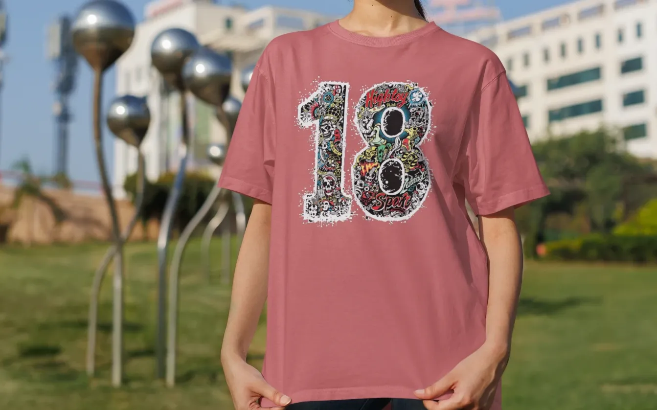 Kohli Number 18 Oversized T-Shirt