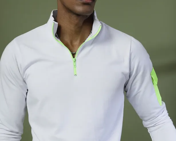 Men's Relaxed Terry Polo White T-Shirt