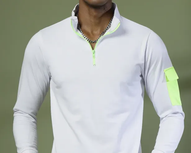 Men's Relaxed Terry Polo White T-Shirt