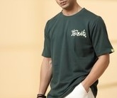 Men Drink in Design Oversized Battle Green T-shirt