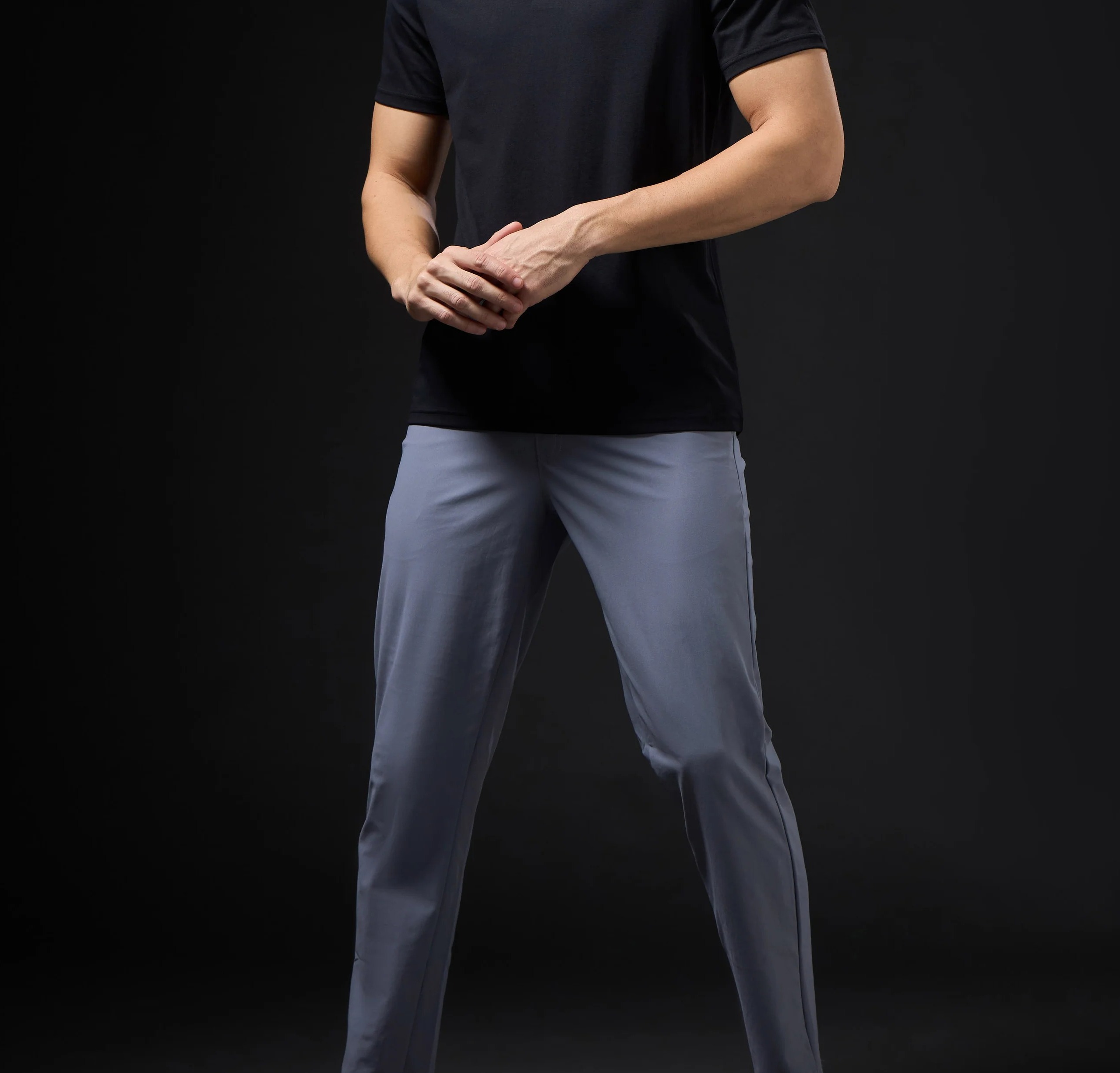 Men Solid Slim Fit Polo Black T-shirt