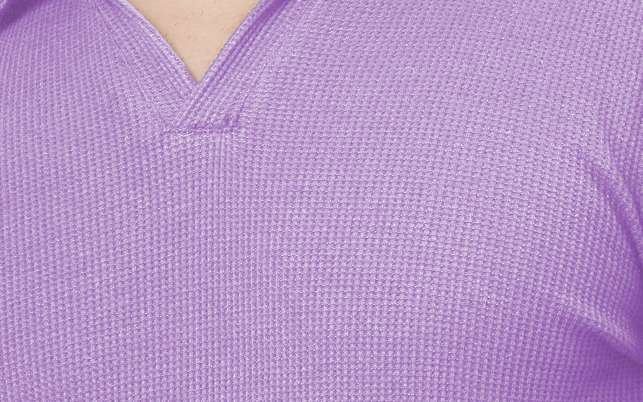 Mens Light Purple Waffle  T-Shirt