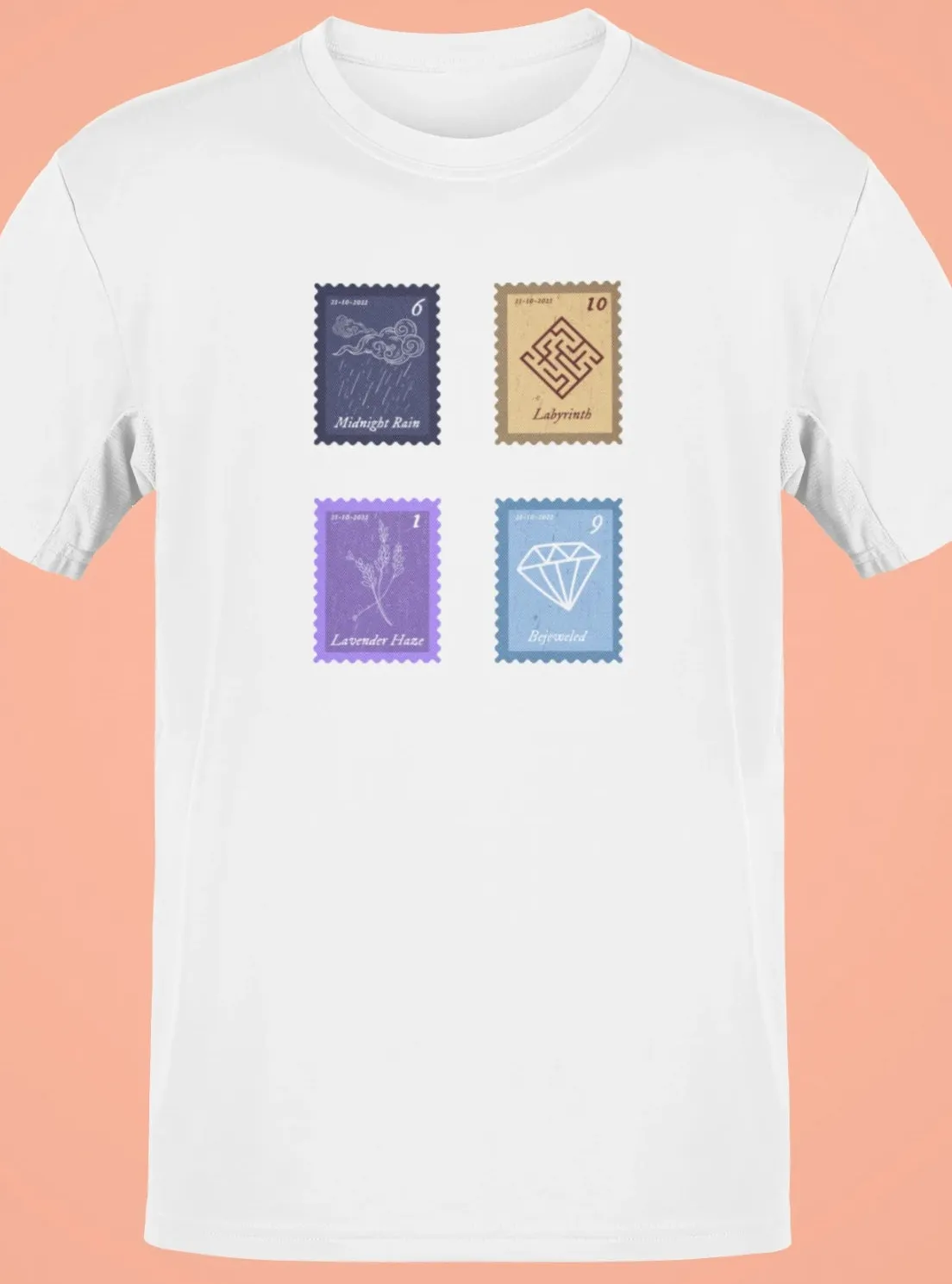 Midnights Song Stamps Midnight Rain Oversized T-Shirt