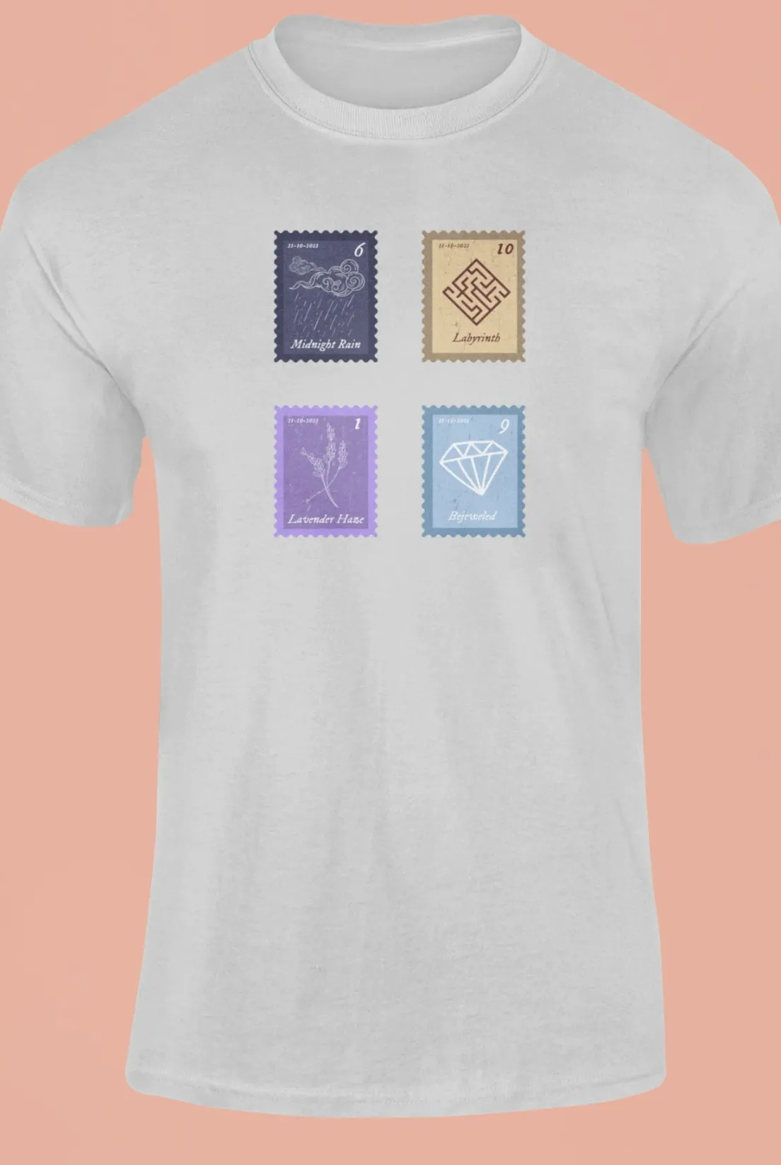 Midnights Song Stamps Midnight Rain T-Shirt