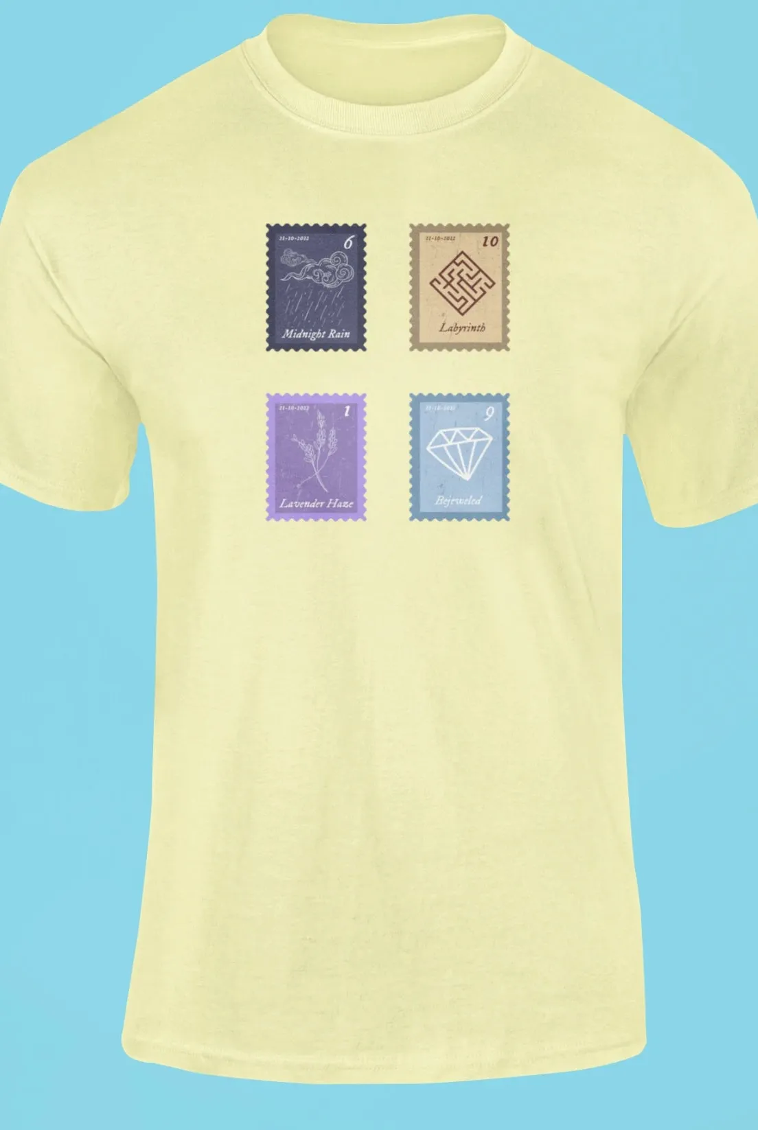Midnights Song Stamps Midnight Rain T-Shirt
