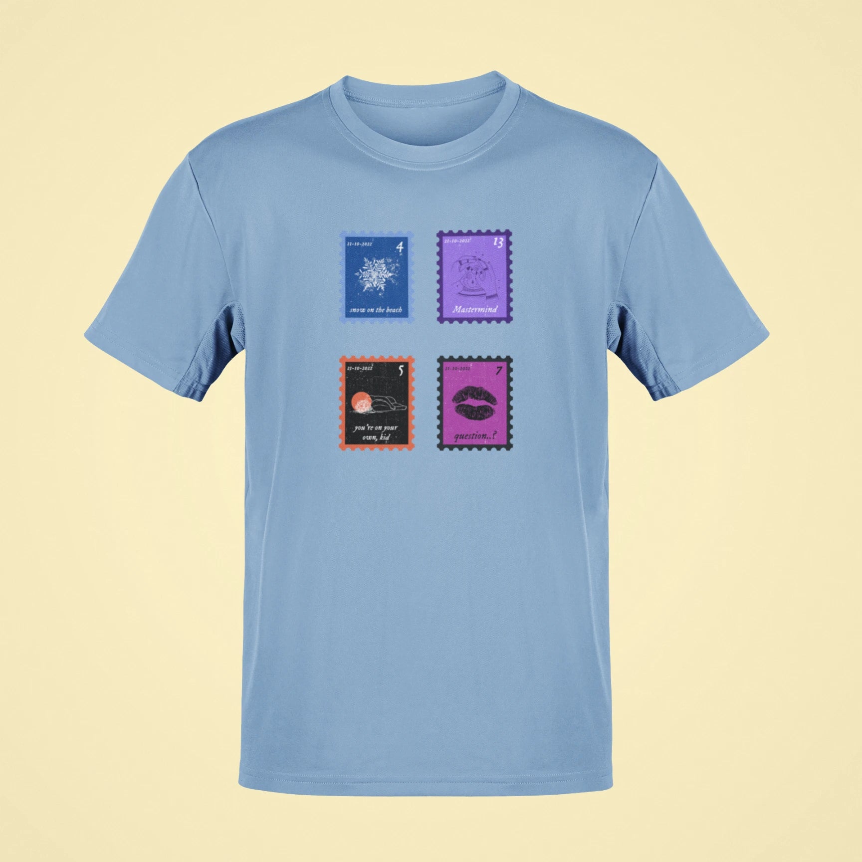 Midnights Song Stamps snow on the beach Oversized T-Shirt