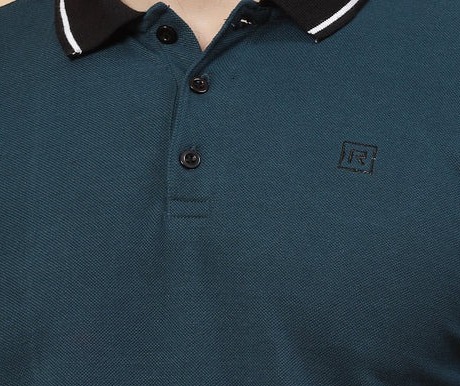 Minimalist Polo Teal T-shirt