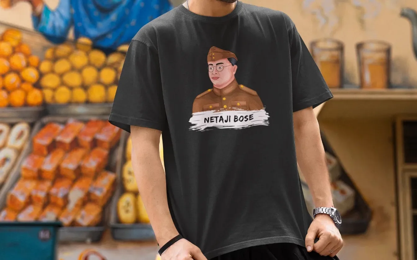 Netaji Subhash Chandra Bose Oversized T-Shirt