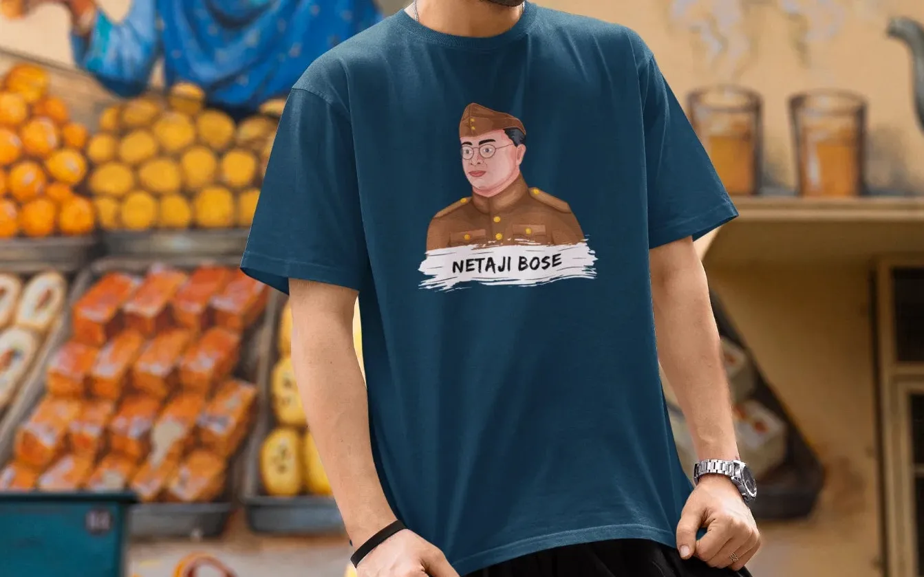 Netaji Subhash Chandra Bose Oversized T-Shirt