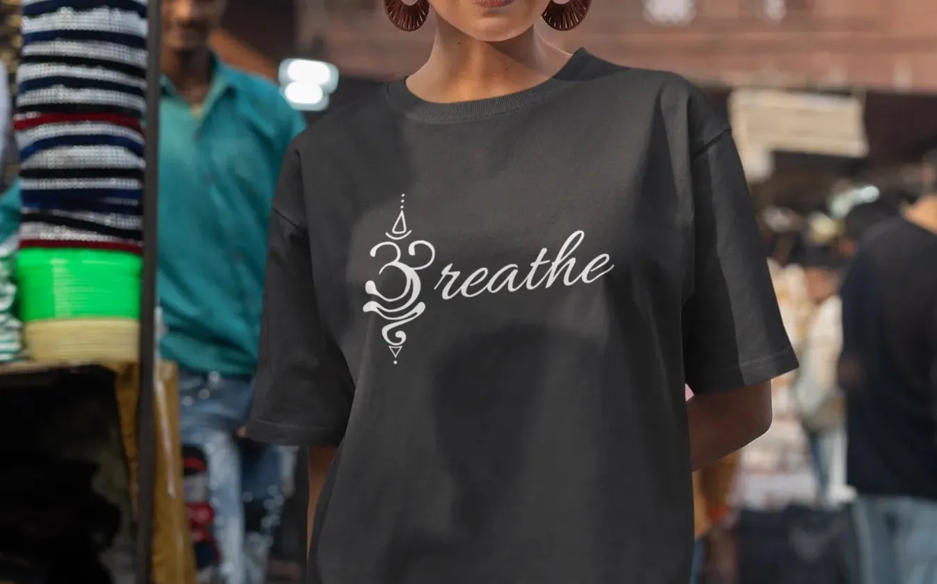 Om Breathe Oversized T-Shirt