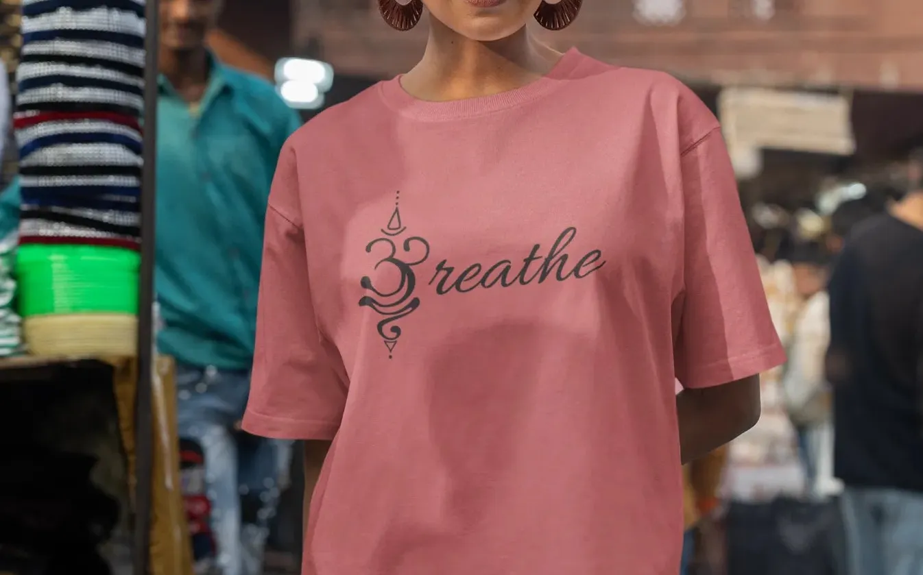 Om Breathe Oversized T-Shirt