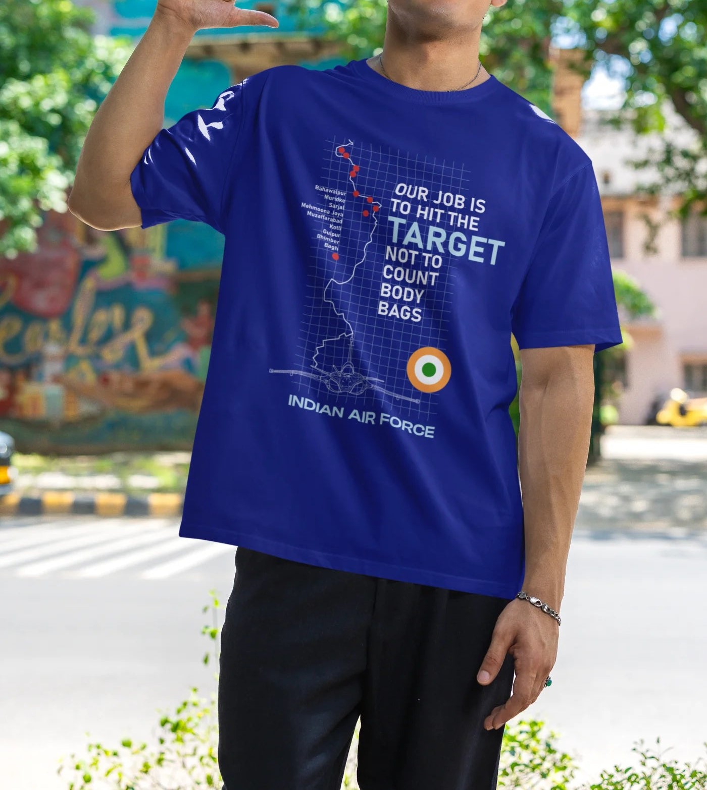 Our job is to hit the target, not to count the body bags Oversized T-Shirt